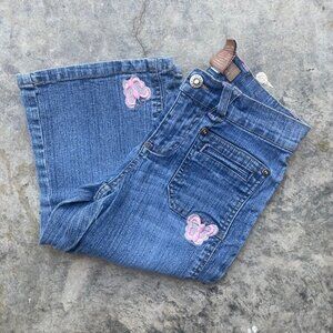 Vintage Y2K Candies Girls 10 Flair Butterfly Jeans Capris Stretch